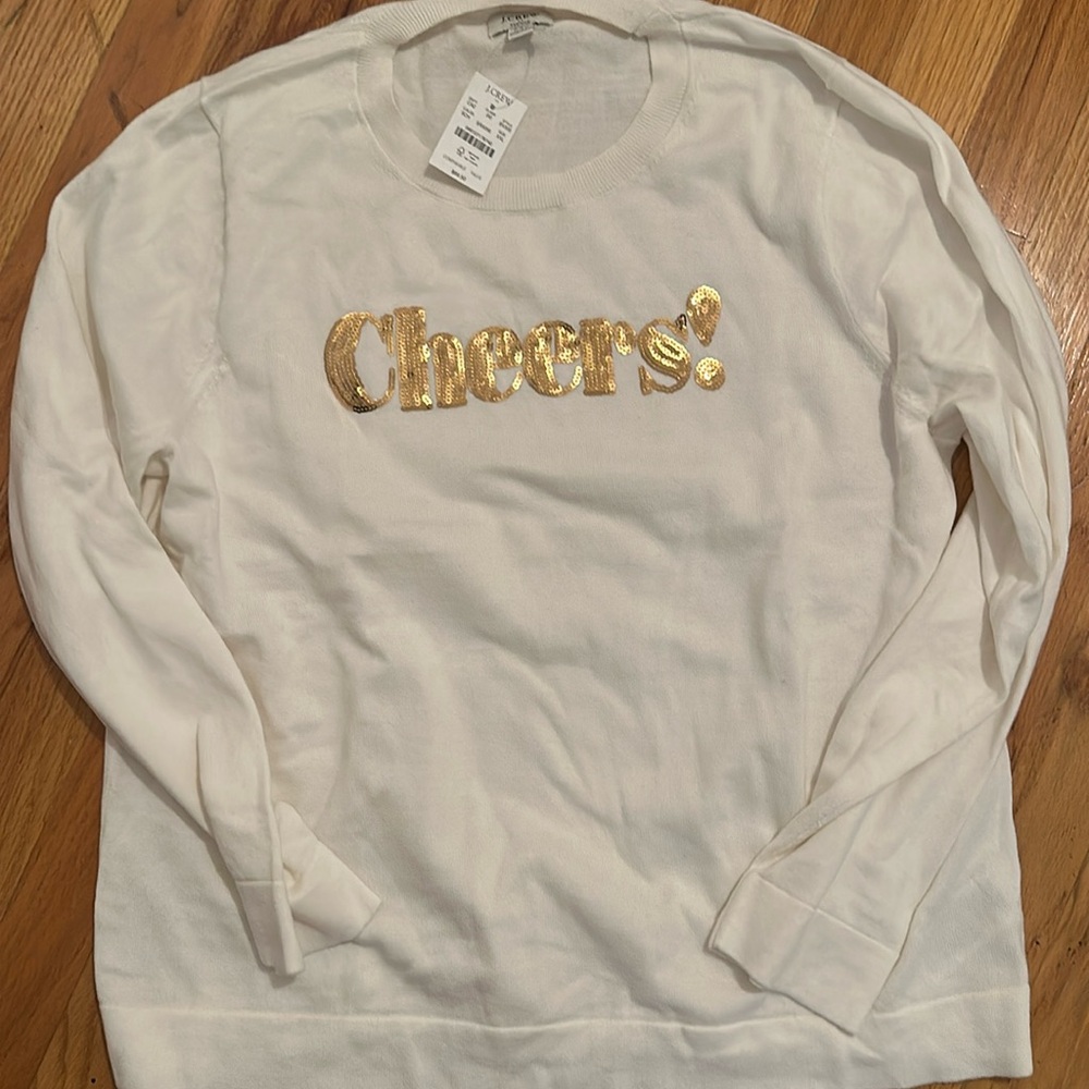 NWT XXL J Crew Factory Cheers Sweater